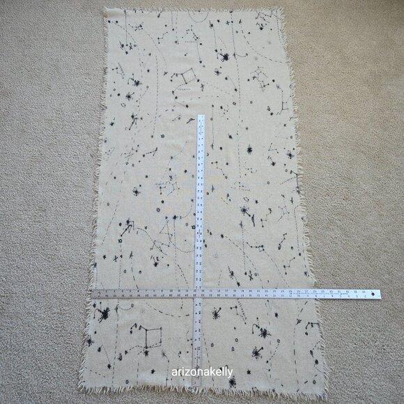 Wool Constellation Astrology Scarf Stars Celestial - Picture 5 of 14